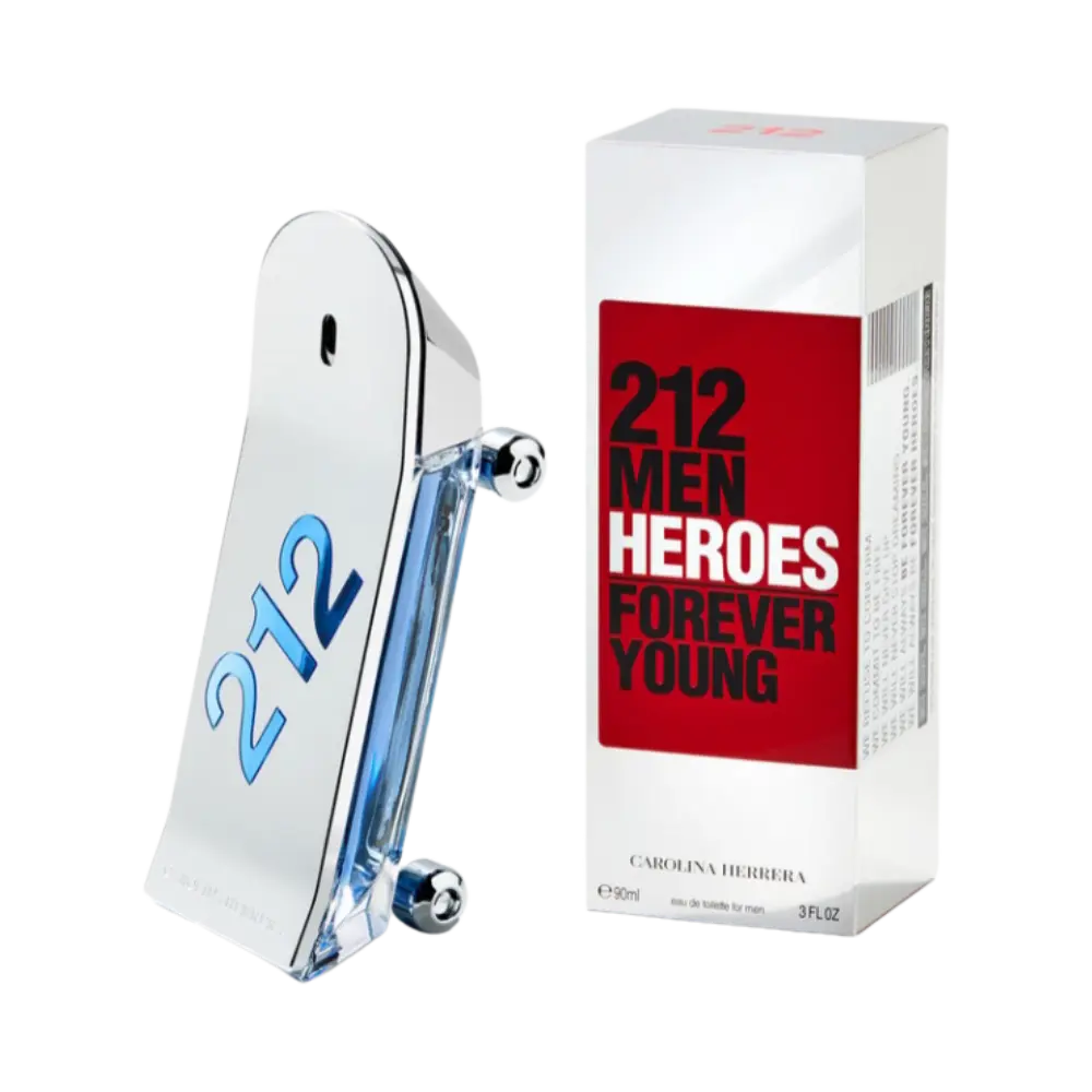 212 Men Heroes Eau de Toilette Masculino - Carolina Herrera - Universo do Perfume