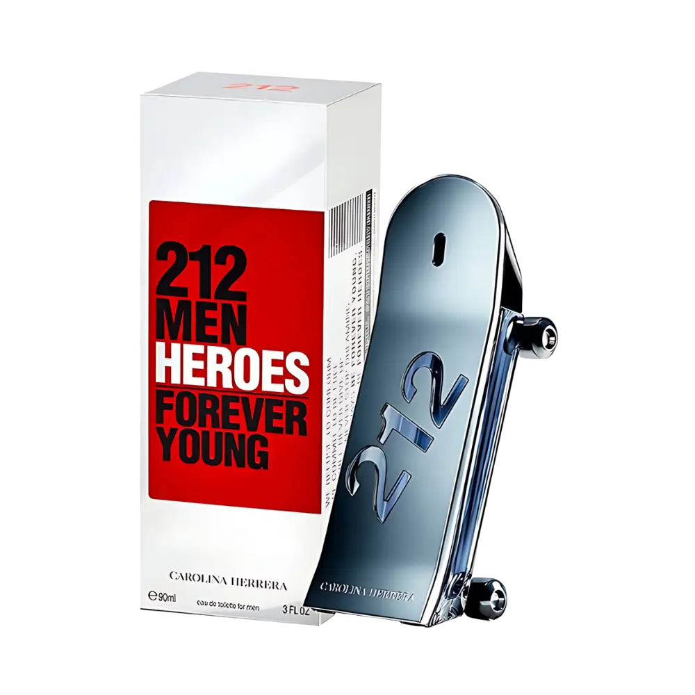 212 Men Heroes Eau de Toilette Masculino - Carolina Herrera - Universo do Perfume