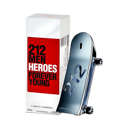 212 Men Heroes Eau de Toilette Masculino - Carolina Herrera - Universo do Perfume