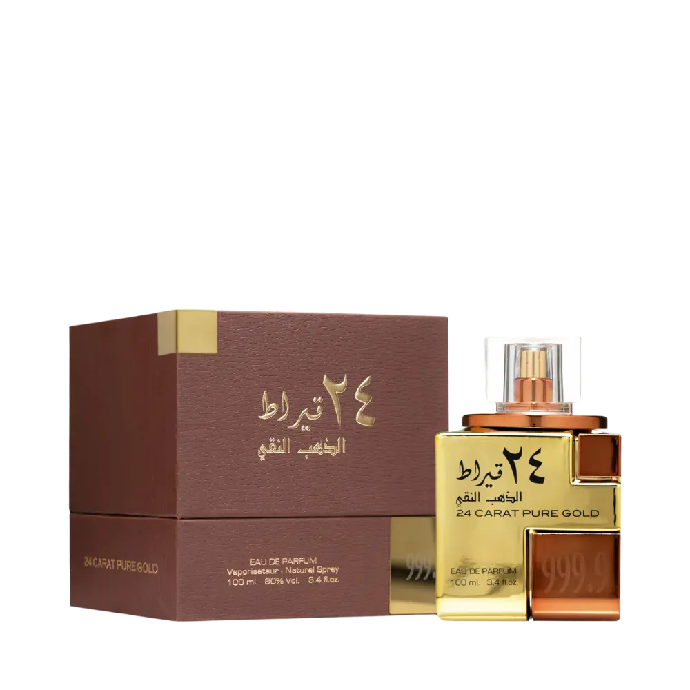 24 Carat Pure Gold Eau de Parfum Feminino - Lattafa 100ml - Universo do Perfume