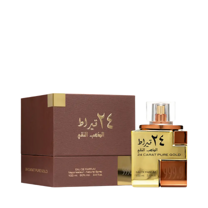 24 Carat Pure Gold Eau de Parfum Feminino - Lattafa 100ml - Universo do Perfume