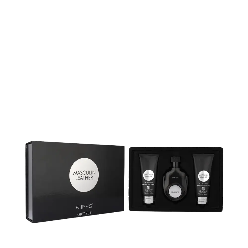 Kit Masculin Leather Eau de Parfum Masculino - Riiffs - Universo do Perfume