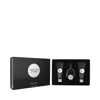 Kit Masculin Leather Eau de Parfum Masculino - Riiffs - Universo do Perfume