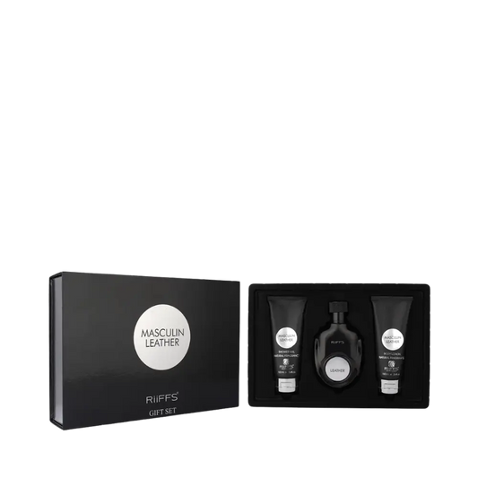 Kit Masculin Leather Eau de Parfum Masculino - Riiffs - Universo do Perfume