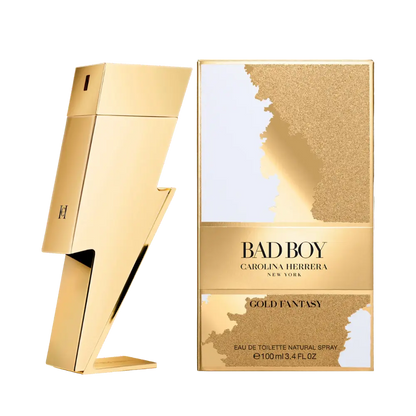 Bad Boy Gold Fantasy Eau de Toilette Masculino - Carolina Herrera - Universo do Perfume