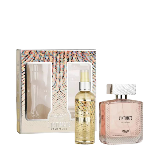 Kit L'Intimate Pour Femme Eau de Parfum Feminino + Body Mist 100ml - Galaxy Plus