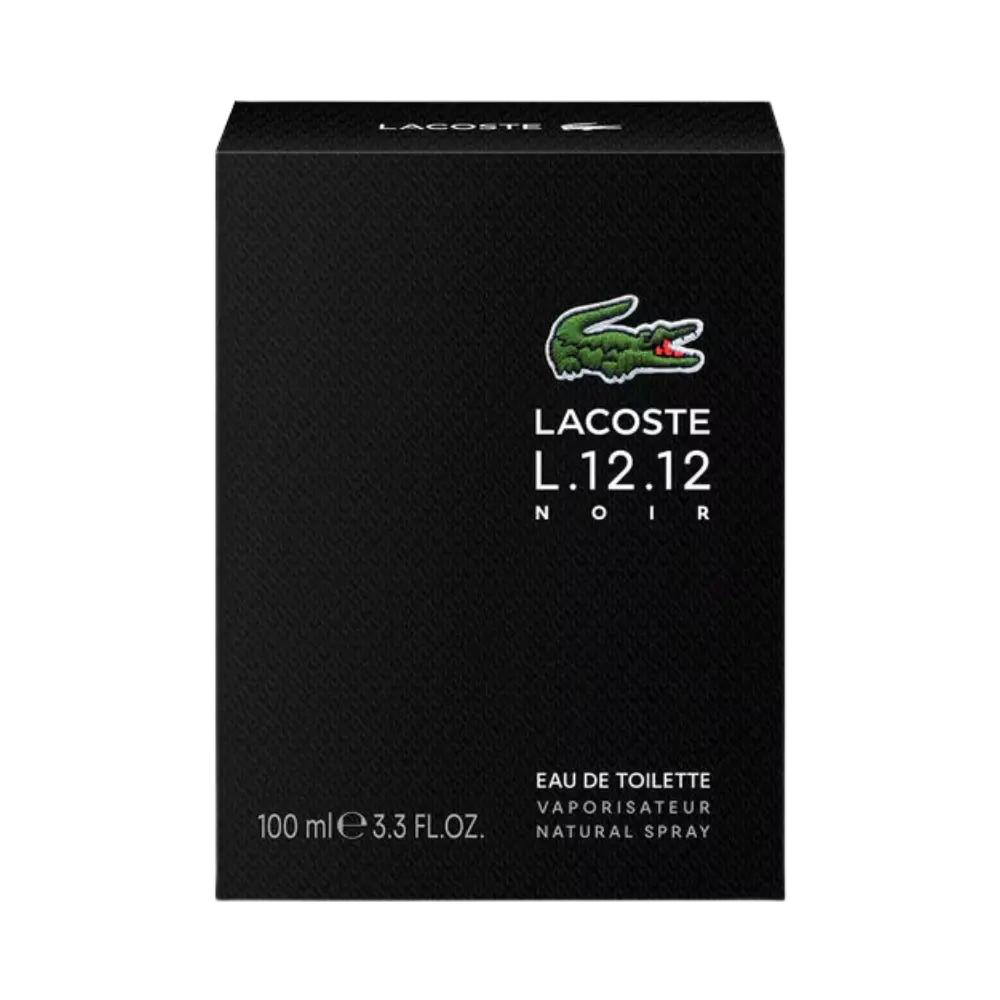 L.12.12 Noir Eau de Toilette Masculino - Lacoste - Universo do Perfume