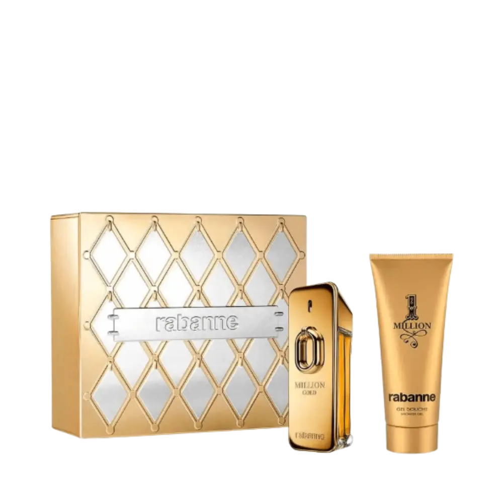 Kit One Million Gold Masculino Eau de Parfum Intense + Shower Gel Masculino - Paco Rabanne - Universo do Perfume