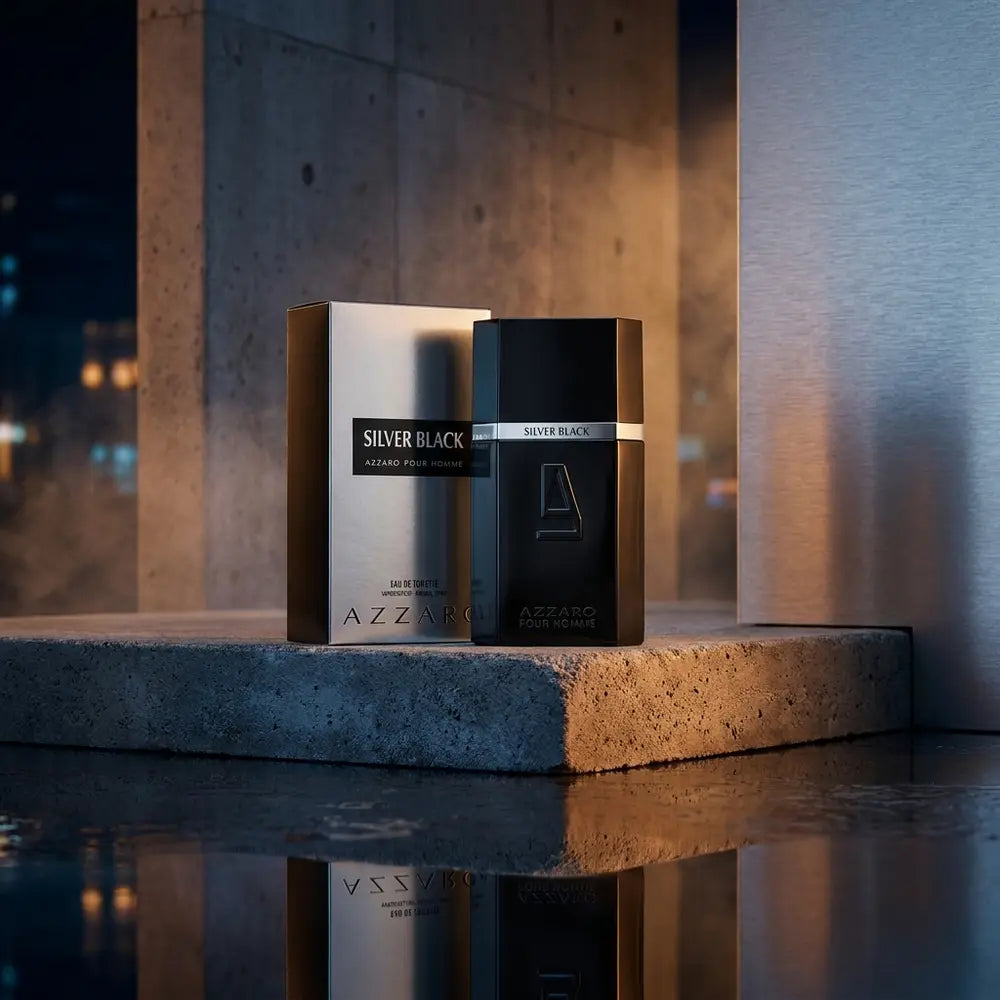 Silver Black Pour Homme Eau de Toilette Masculino - Azzaro - Universo do Perfume