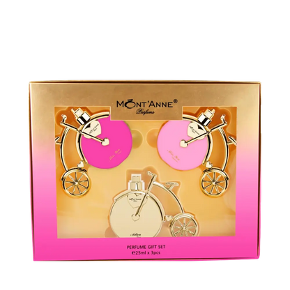 Kit Miss You Luxe + Miss You Glamour + Adieu Luxe Eau de Parfum Feminino - Mont'Anne Parfums - Universo do Perfume