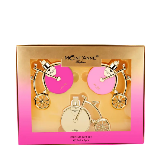 Kit Miss You Luxe + Miss You Glamour + Adieu Luxe Eau de Parfum Feminino - Mont'Anne Parfums - Universo do Perfume
