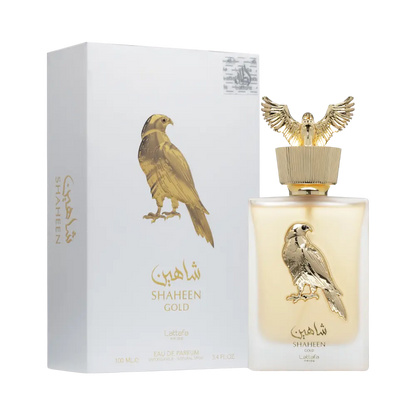 Shaheen Gold Eau de Parfum Unissex - Lattafa 100ml - Universo do Perfume