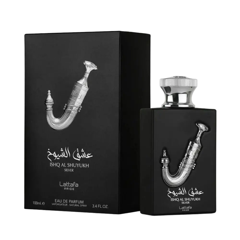 Lattafa Ishq Al Shuyukh Silver Eau de Parfum Unissex - Lattafa 100ml - Universo do Perfume