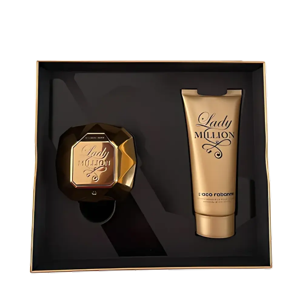 Kit Lady Million Eau de Parfum Feminino + Loção Hidratante Corporal - Paco Rabanne - Universo do Perfume