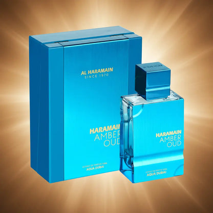Amber Oud Aqua Dubai Extrait de Parfum Unissex - Al Haramain - Universo do Perfume