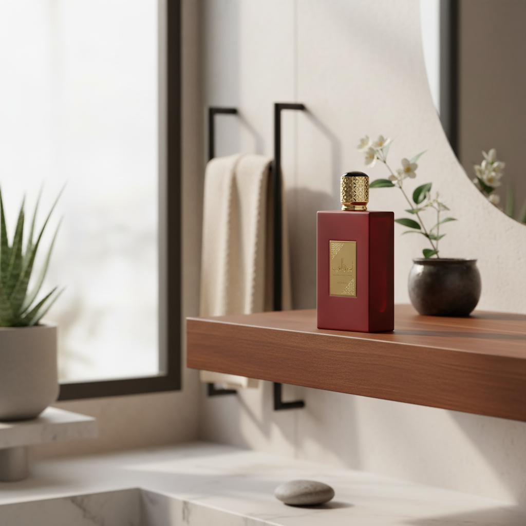 Perfume Ameerat Al Arab Eau de Parfum Feminino - Lattafa em ambiente elegante de lifestyle