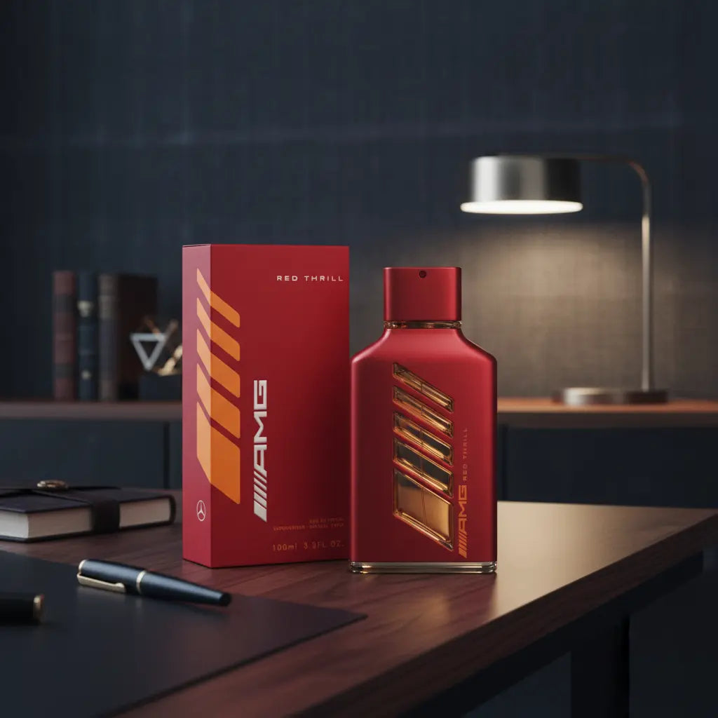 AMG Red Thrill Eau de Parfum Masculino - Mercedes-Benz - Universo do Perfume