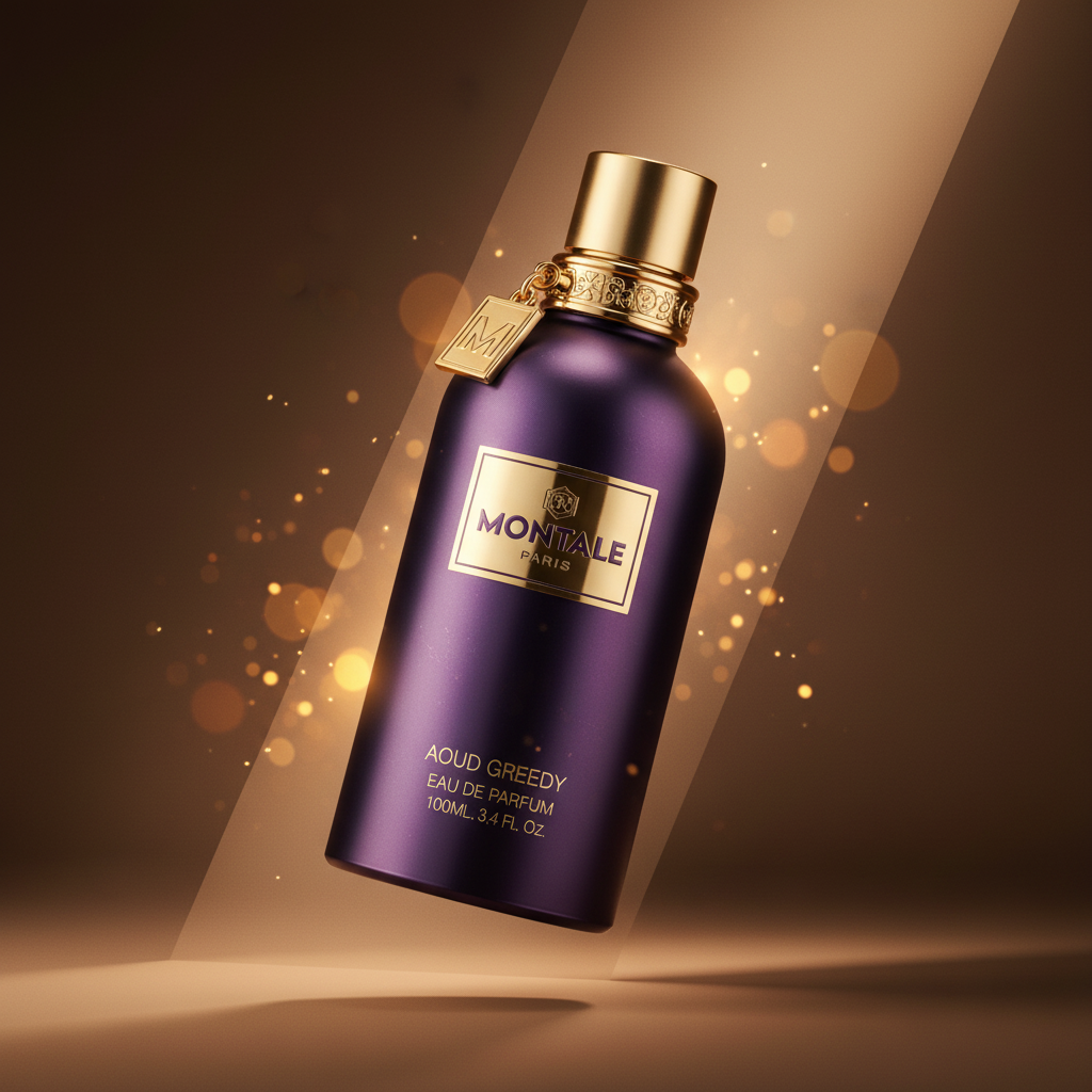 Perfume Aoud Greedy Eau de Parfum Unissex - Montale em composição atmosférica com iluminação sofisticada