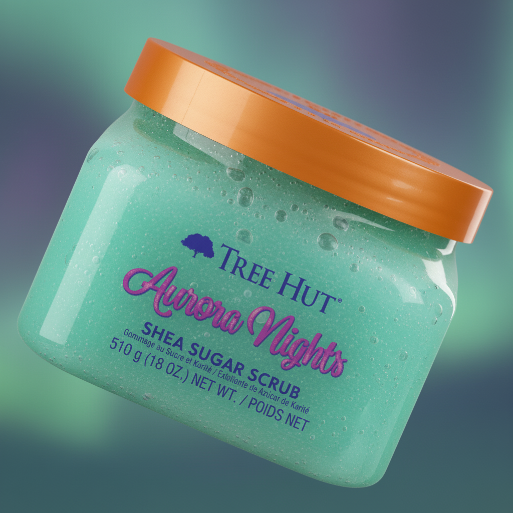 Aurora Nights Shea Sugar Scrub Esfoliante Corporal - Tree Hut - Universo do Perfume