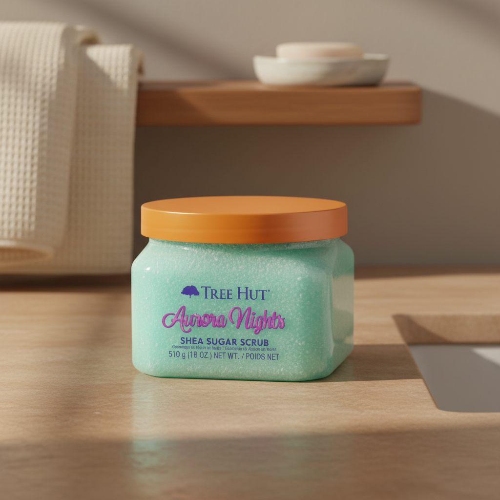 Aurora Nights Shea Sugar Scrub Esfoliante Corporal - Tree Hut - Universo do Perfume