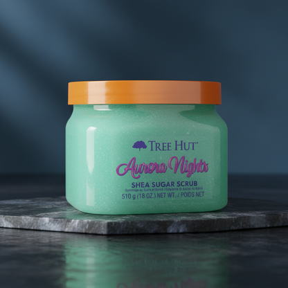 Aurora Nights Shea Sugar Scrub Esfoliante Corporal - Tree Hut - Universo do Perfume