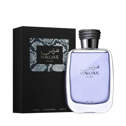 Hawas For Him Eau de Parfum Masculino - Rasasi 100ml - Universo do Perfume