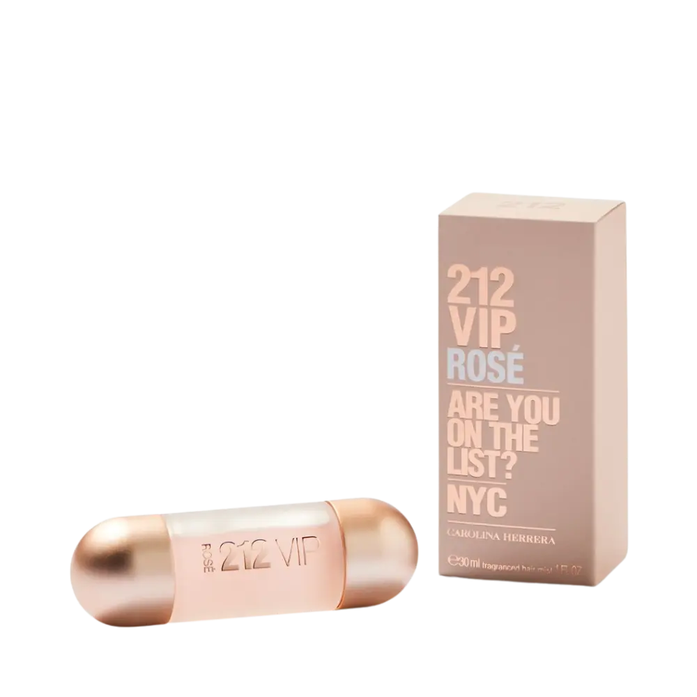 212 Vip Rosé Hair Mist Bruma Capilar Feminino - Carolina Herrera - Universo do Perfume