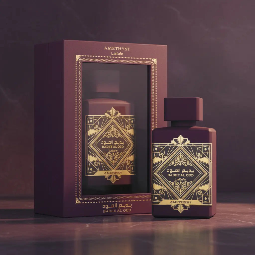 Bade'e Al Oud Amethyst Eau de Parfum Unissex - Lattafa - Universo do Perfume
