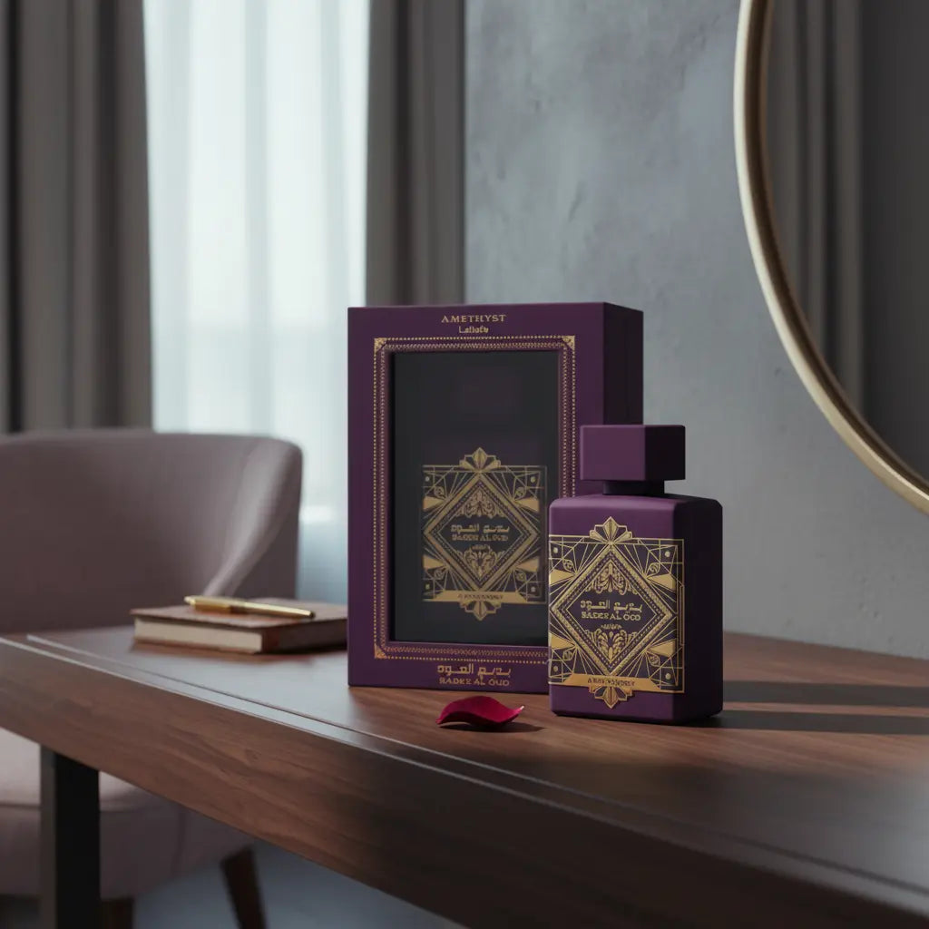 Bade'e Al Oud Amethyst Eau de Parfum Unissex - Lattafa - Universo do Perfume