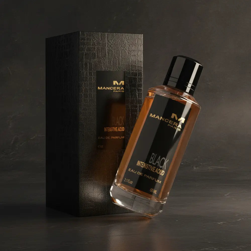 Perfume Black Intensitive Aoud Unissex - Mancera em composição de luxo com iluminação sofisticada