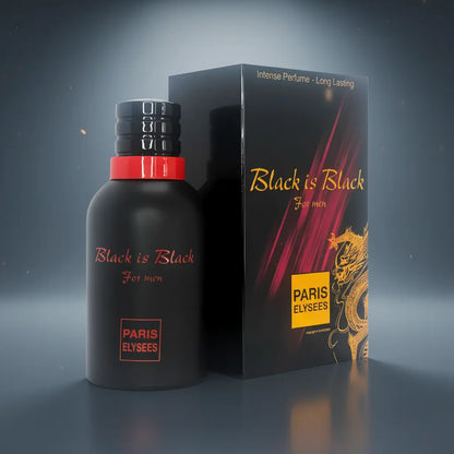 Black is Black For Men Eau de Toilette Masculino - Paris Elysees - Universo do Perfume