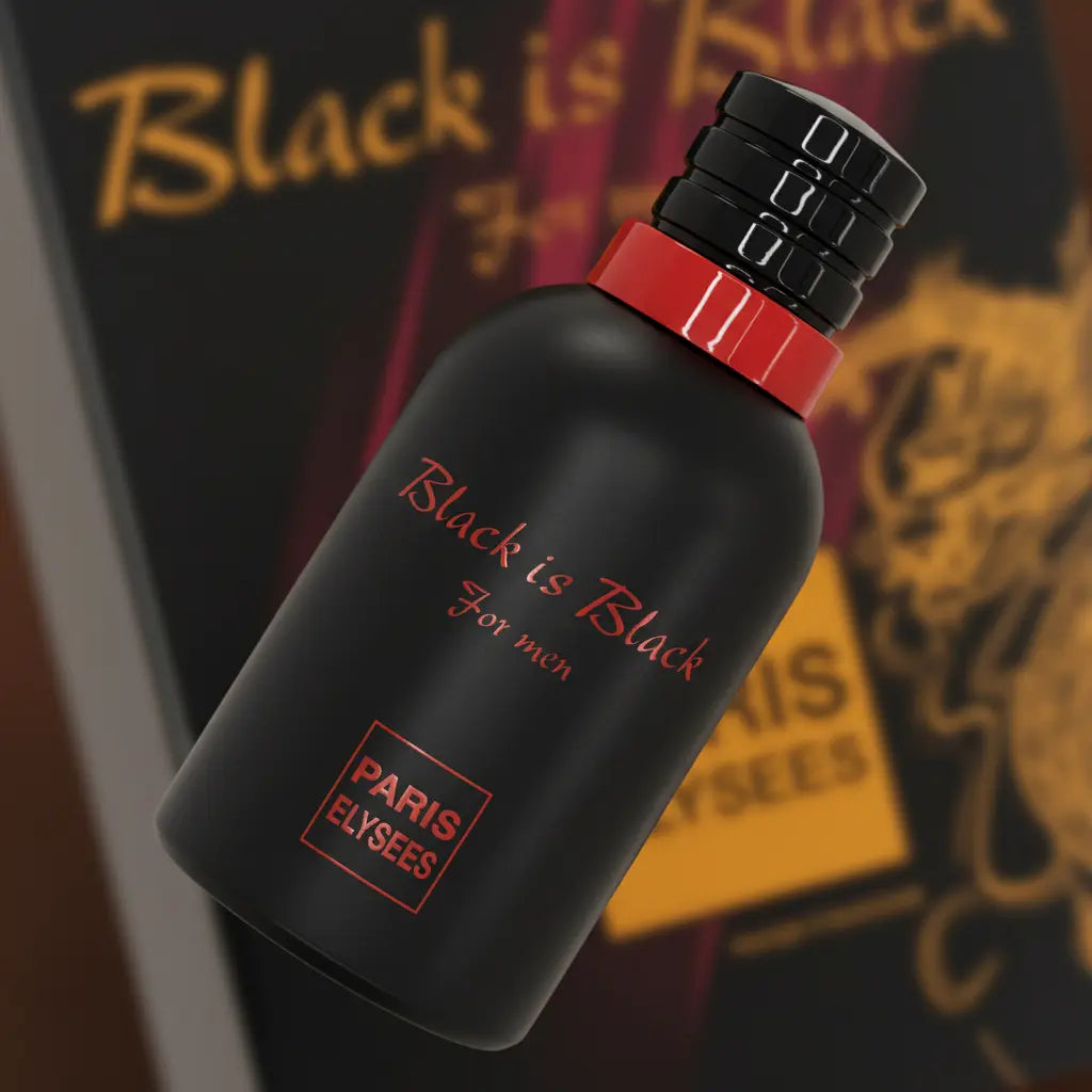 Black is Black For Men Eau de Toilette Masculino - Paris Elysees - Universo do Perfume