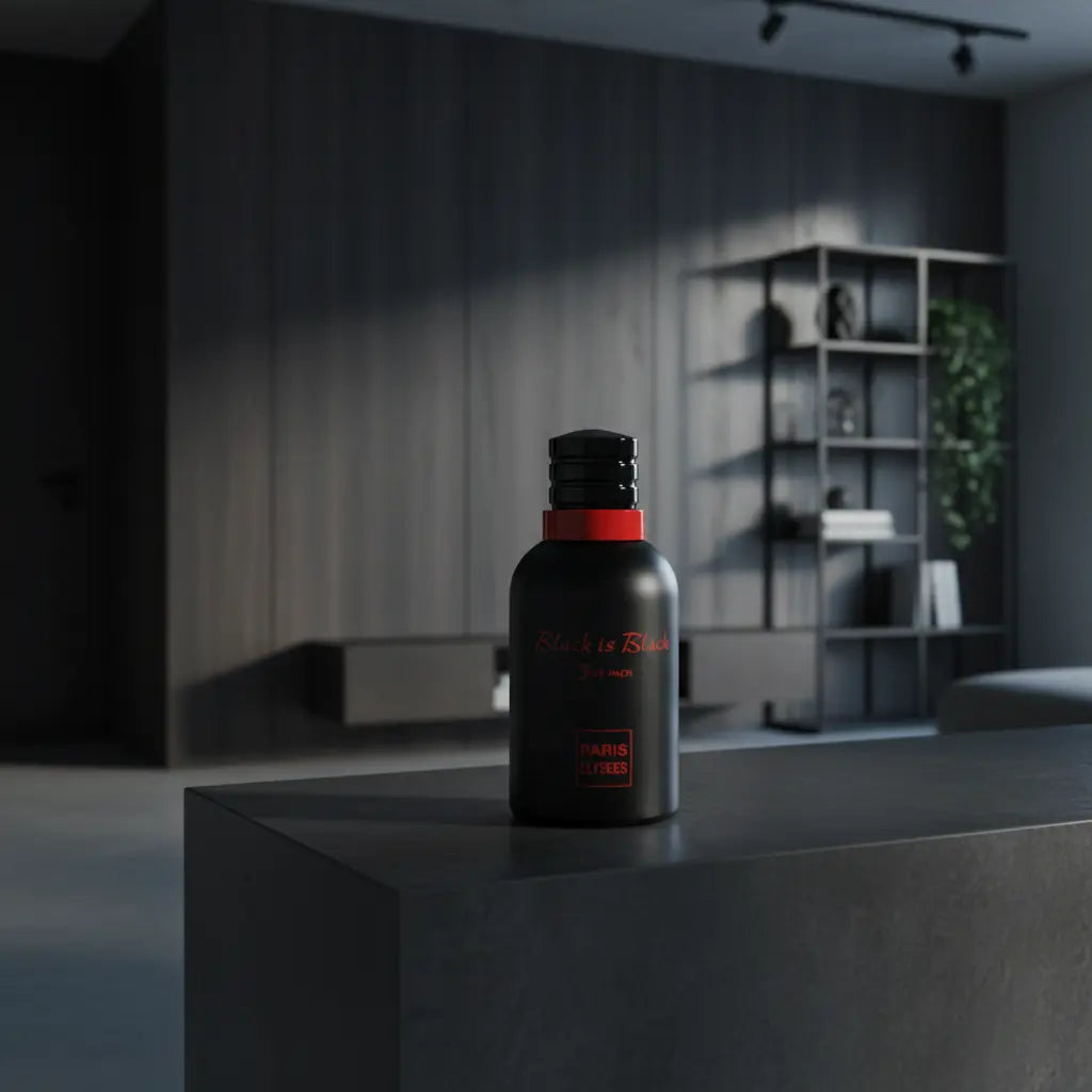 Black is Black For Men Eau de Toilette Masculino - Paris Elysees - Universo do Perfume