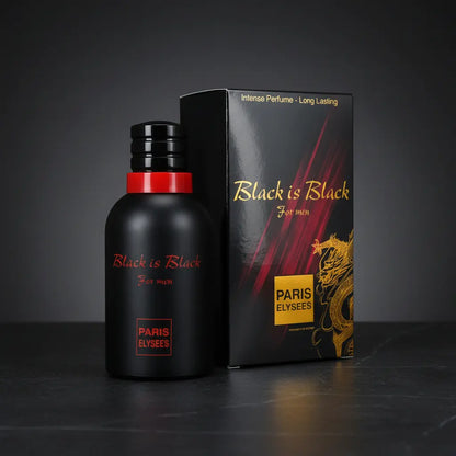 Black is Black For Men Eau de Toilette Masculino - Paris Elysees - Universo do Perfume