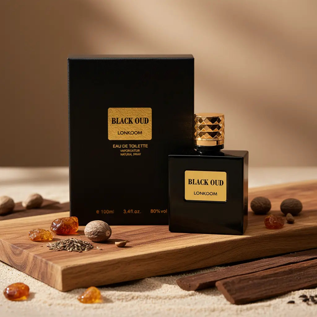 Black Oud Eau de Toilette Masculino - Lonkoom - Universo do Perfume