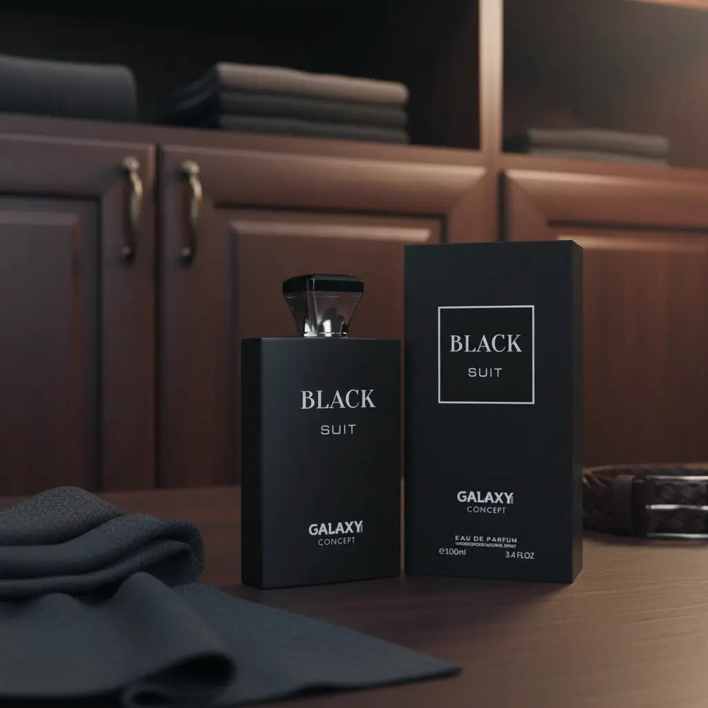 Black Suit Eau de Parfum Masculino - Galaxy Plus - Universo do Perfume