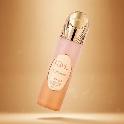 Perfume Body Mist I Am Celestial Unissex - Armaf em composição atmosférica com iluminação sofisticada