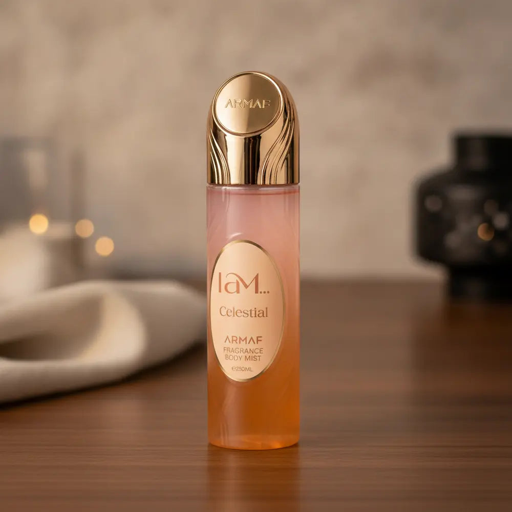 Perfume Body Mist I Am Celestial Unissex - Armaf em ambiente elegante de lifestyle