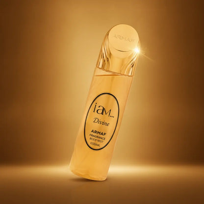 Perfume Body Mist I Am Divine Leve Feminino - Armaf em composição atmosférica com iluminação sofisticada