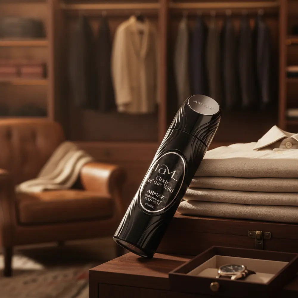 Body Mist I Am Elixir Of The Wild Masculino - Armaf - Universo do Perfume