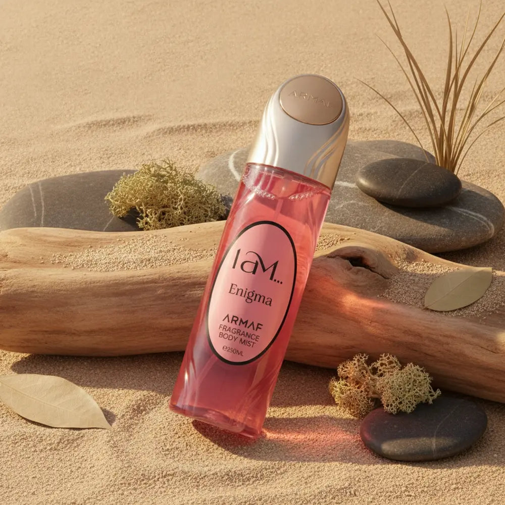 Perfume Body Mist I Am Enigma Feminino - Armaf em composição olfativa inspirada na fragrância