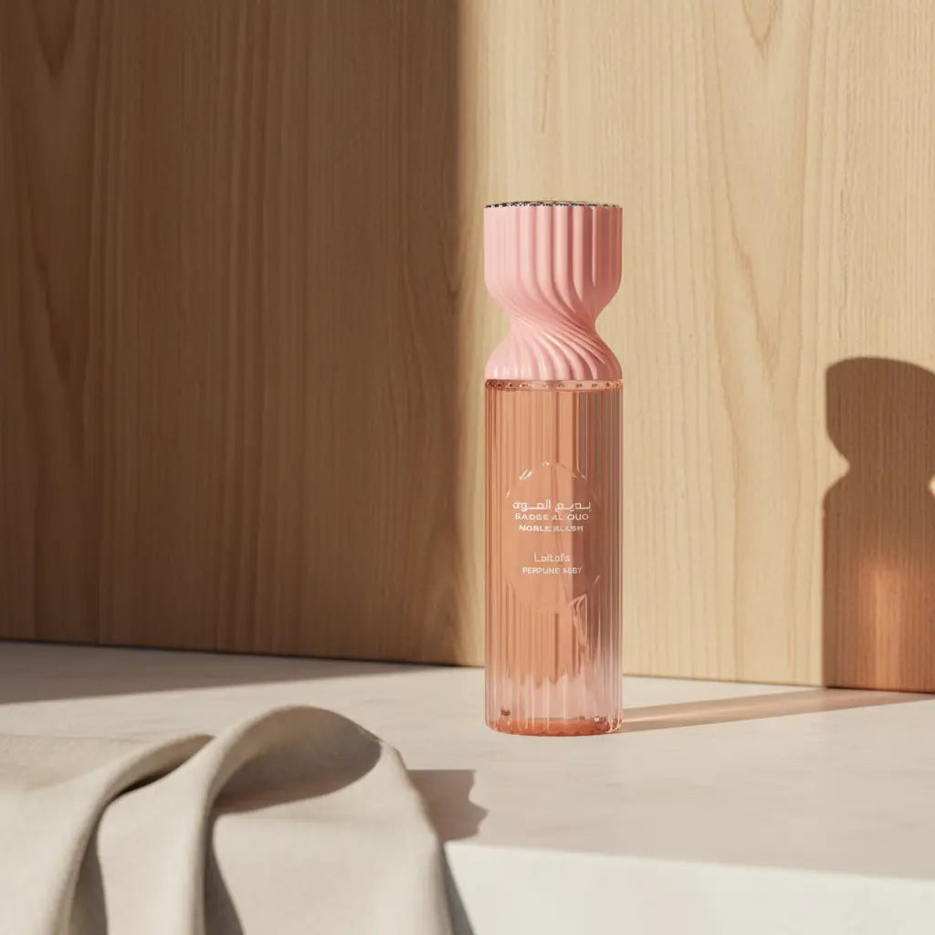 Body Splash Badee Al Oud Noble Blush Feminino - Lattafa - Universo do Perfume