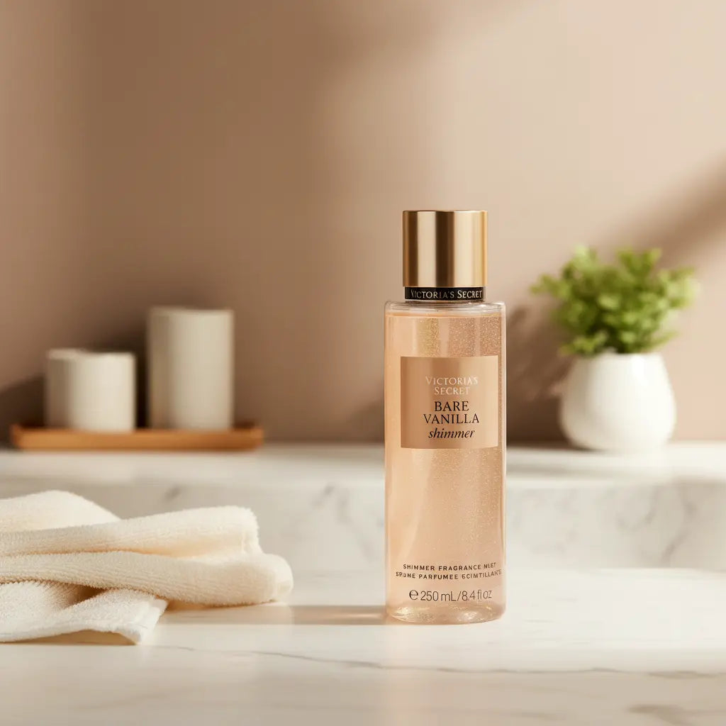 Body Splash Bare Vanilla Shimmer Body Splash Feminino - Victorias Secret - Universo do Perfume