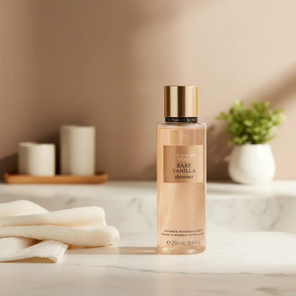 Body Splash Bare Vanilla Shimmer Body Splash Feminino - Victorias Secret - Universo do Perfume