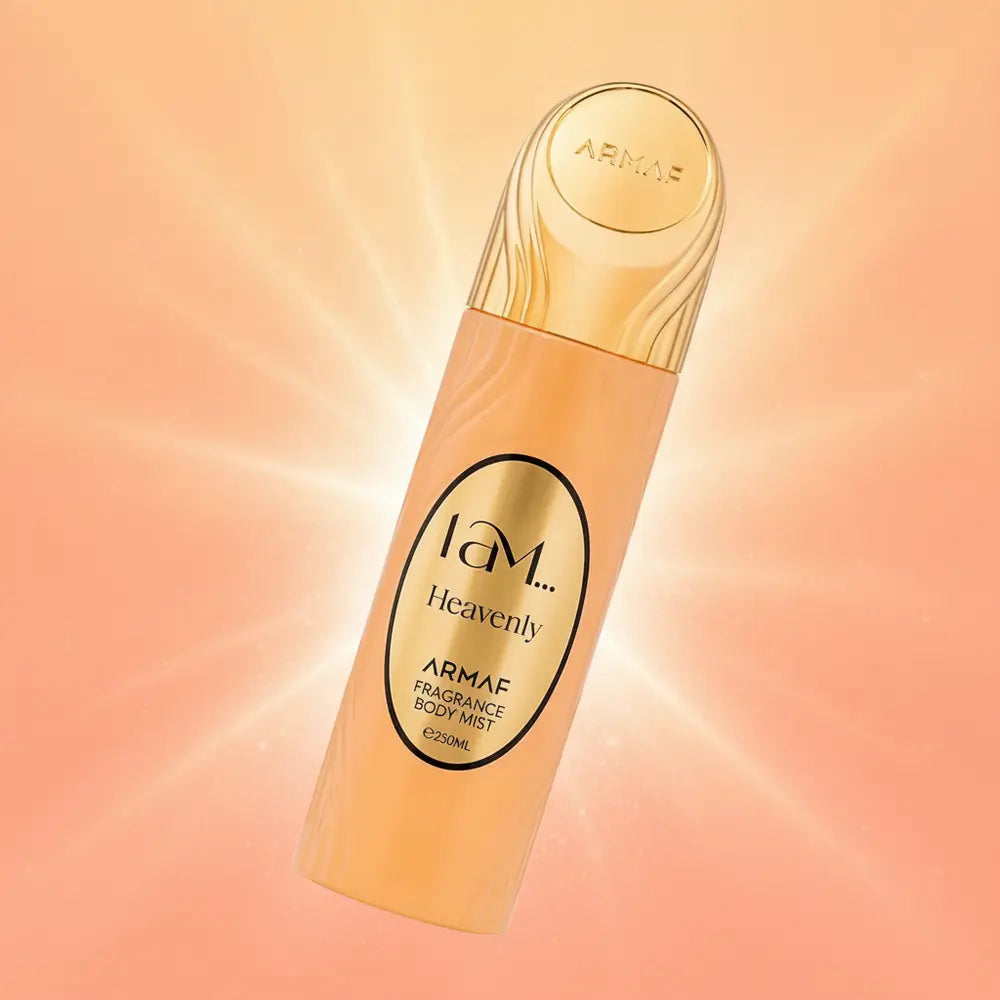 Perfume Body Splash I Am Heavenly Feminino - Armaf em composição atmosférica com iluminação sofisticada
