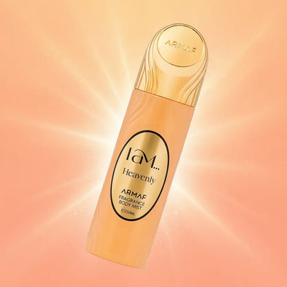Perfume Body Splash I Am Heavenly Feminino - Armaf em composição atmosférica com iluminação sofisticada