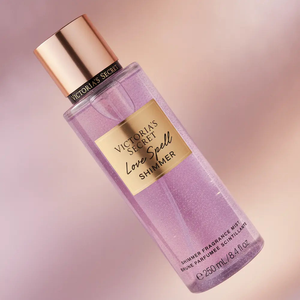 Body Splash Love Spell Shimmer Feminino - Victoria's Secret - Universo do Perfume