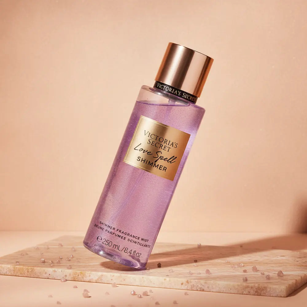 Body Splash Love Spell Shimmer Feminino - Victoria's Secret - Universo do Perfume