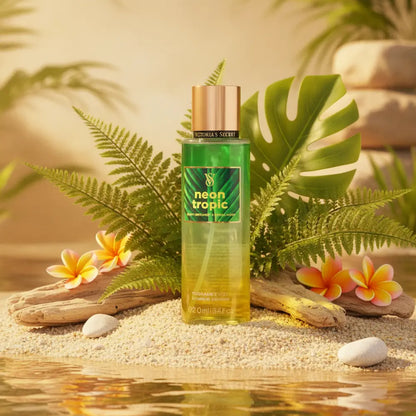Perfume Body Splash Neon Tropic Leve Feminino - Victoria's Secret em composição olfativa inspirada na fragrância