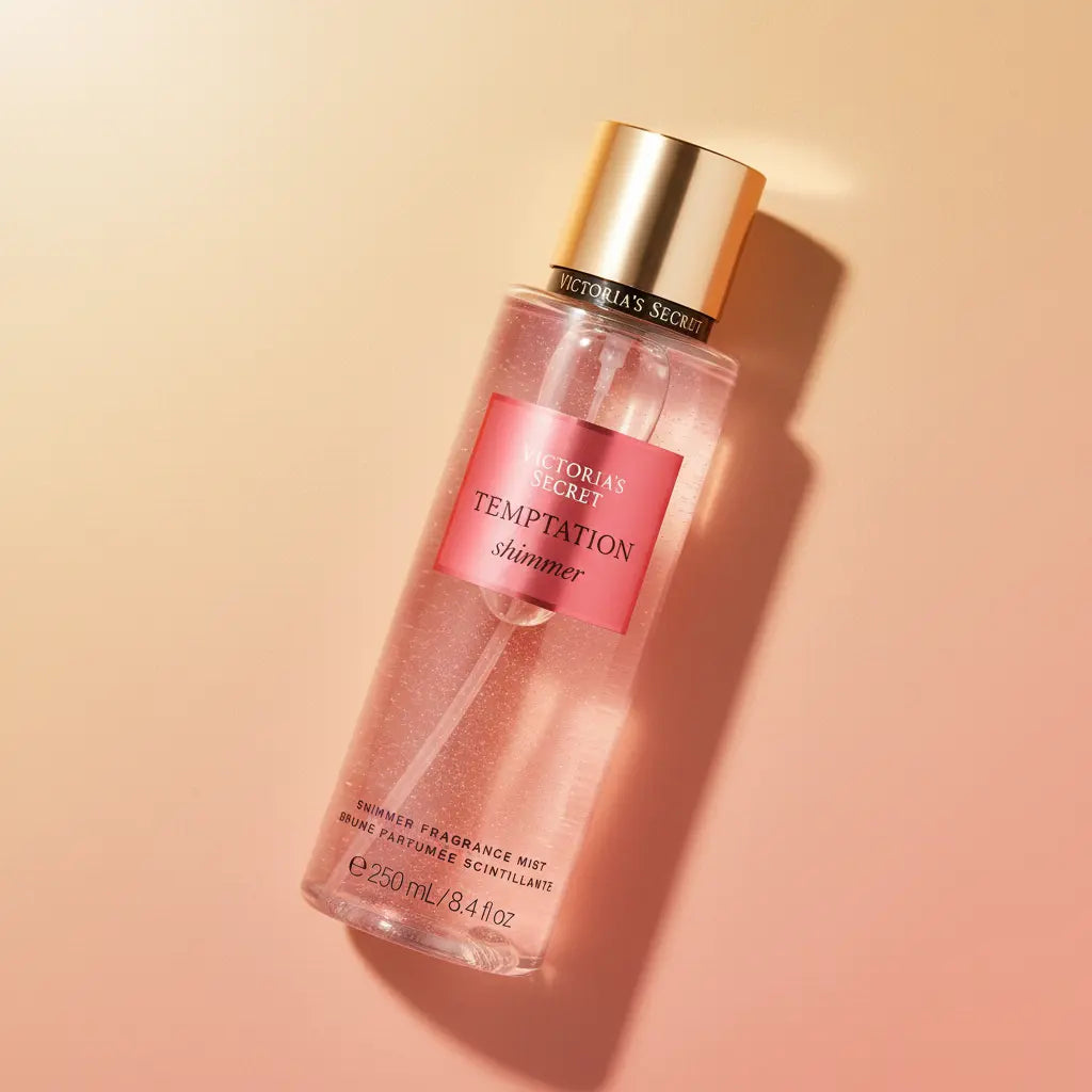 Body Splash Temptation Shimmer Frutada Floral Feminino - Victorias Secret - Universo do Perfume